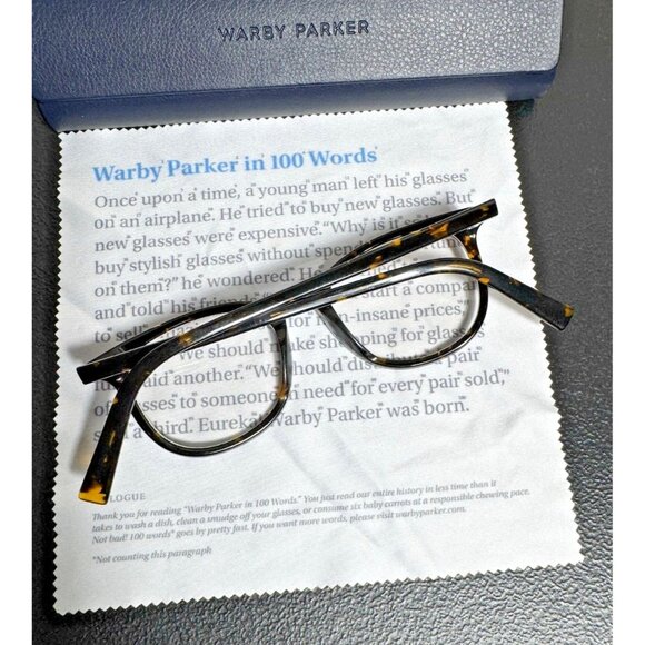 Warby Parker Durand Glasses‎ N 200 47-18-145 Tortoise - Picture 2 of 7